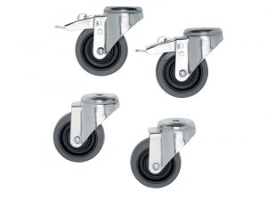 Schwerlastrollen - Vogels PFA 9114 | Connect-it | Schwerlastrollen bis 160 kg ( 1 Set = 4 Stk.) | ø 100mm | gummiert (Neuware) kaufen