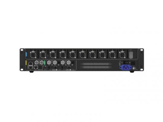 Frontansicht des NovaStar MX30 All-In-One LED-Controllers (Neuware) mit mehreren Ein- und Ausgängen, Drehreglern und Buttons - ideal für professionelle LED-Anwendungen und Netzwerktechnik, zum Kauf oder zur Miete.