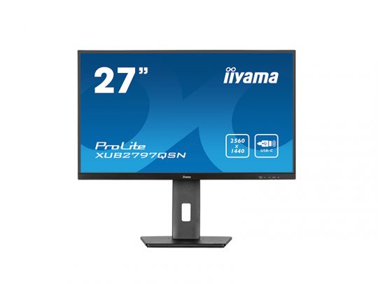 Das Bild zeigt einen Bildschirm. iiyama XUB2797QSN-B2 - Produktbild. 
