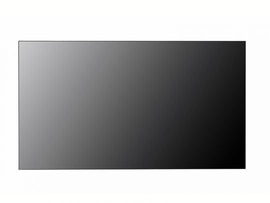 Produktbild des Samsung Odyssey G5 Gaming-Monitors - rechteckiger, flacher schwarzer Bildschirm mit sanftem Farbverlauf von hellgrau links zu dunklem Schwarz rechts, vor weißem Hintergrund.
