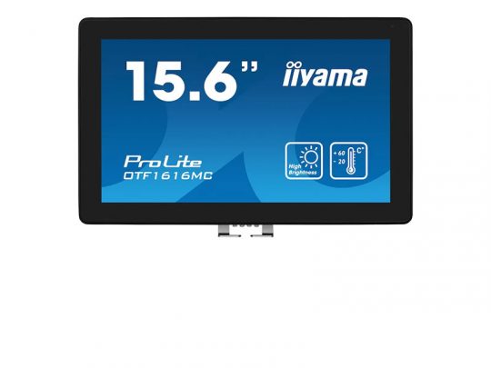 Das Bild zeigt einen Touch-Monitor. iiyama OTF1616MC-B1 - Produktbild