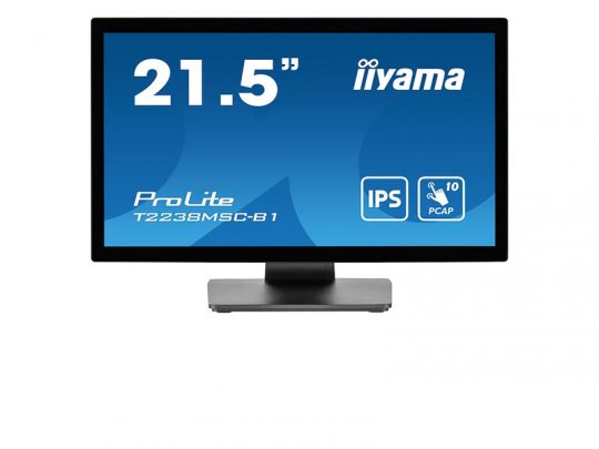 Das Bild zeigt einen Touch-Monitor. iiyama T2238MSC-B1 - Produktbild