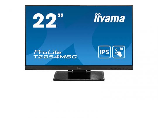 Das Bild zeigt einen Touch-Monitor. iiyama T2254MSC-B1AG - Produktbild