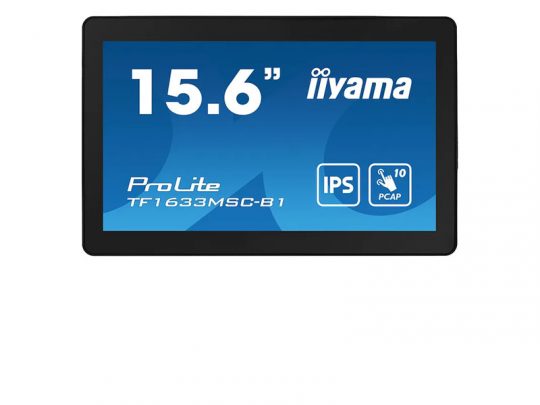 Das Bild zeigt einen Touch-Monitor. iiyama TF1633MSC-B1 - Produktbild
