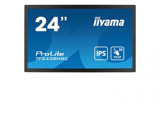 Das Bild zeigt einen Touch-Monitor. iiyama TF2438MSC-B1 - Produktbild
